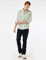 Resim Koton Erkek Uzun Kol Gömlek 6WAM60104HW