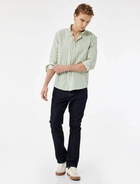 Resim Koton Erkek Uzun Kol Gömlek 6WAM60104HW