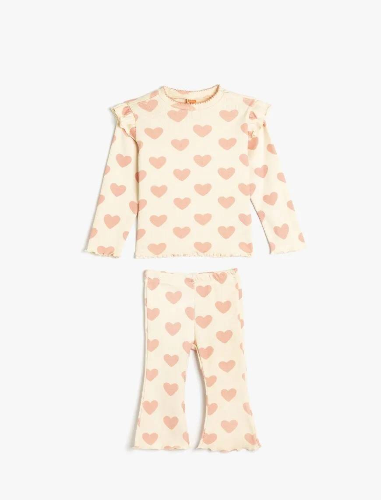 Resim Koton Kız Bebek Sweat Takım 5SMG10106AK