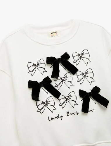 Resim Koton Kız Çocuk Sweat 6Wkg10124Ak