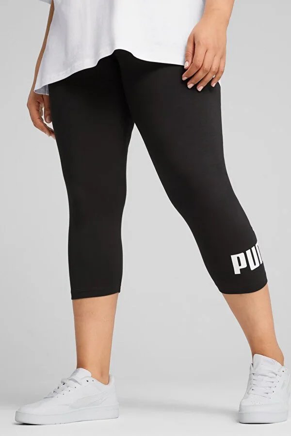 Resim Puma Ess No. 1 Logo 3/4 Leggings Kadın Tayt 682430-01