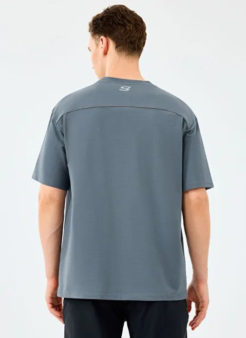 Resim Skechers M Graphic Tee Reflect Logo Oversize  Erkek T-shirt S231094-3998