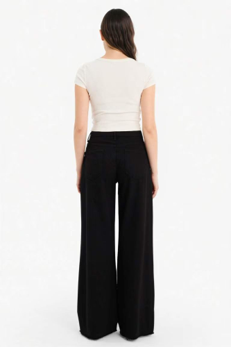 Resim Defacto Kadın Kanvas Pantolon E4381AX/BK81