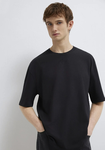 Resim Mavi Erkek T-shirt M0613130-900