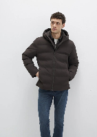 Resim Mavi Kapüşonlu Erkek Mont M0110652-70219