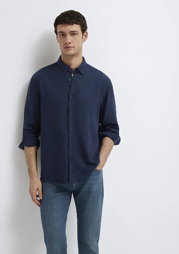 Resim Mavi Erkek Uzun Kol Gömlek M0211482-70490