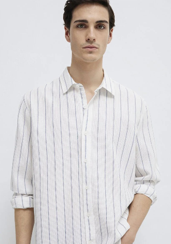 Resim Mavi Erkek Uzun Kol Gömlek M0211384-86702