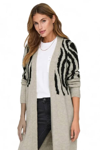 Resim Only Onljade Zebra Ls Cardıgan Cc Knt Kazak 15324455