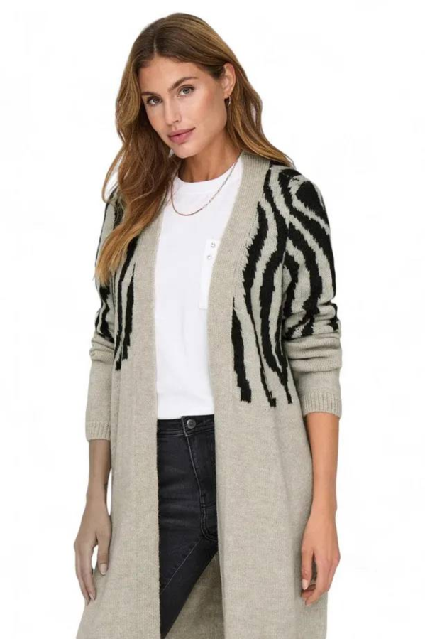Resim Only Onljade Zebra Ls Cardıgan Cc Knt Kazak 15324455
