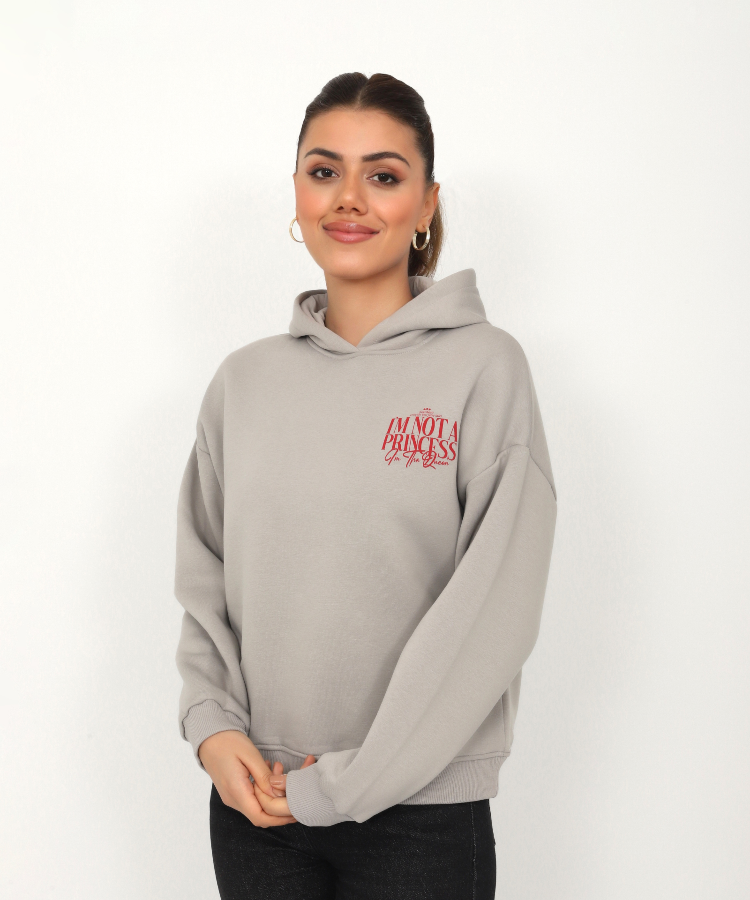 Resim Viole&More Princes Baskı Kadın Sweat 113