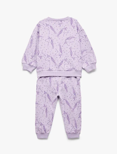 Resim Koton Kız Bebek Sweat Takım 6WMG10122AK