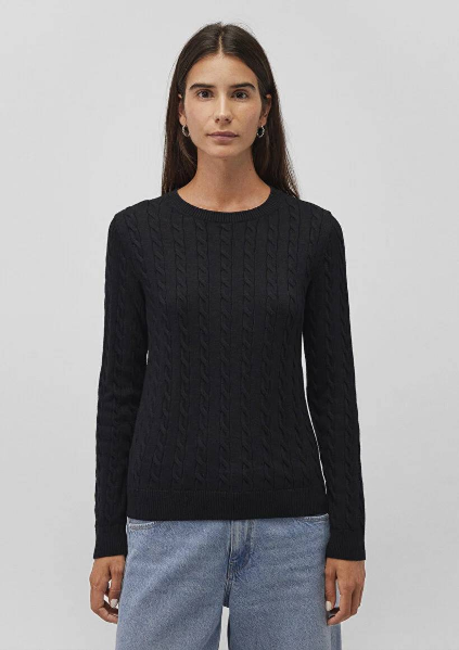 Resim Mavi Bisiklet Yaka Kadın Kazak M1710341-900