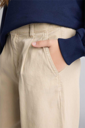 Resim Defacto Kız Çocuk Kanvas Pantolon G6368A8/BG737