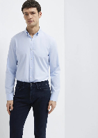 Resim Mavi Erkek Uzun Kol Gömlek M0211670-90160