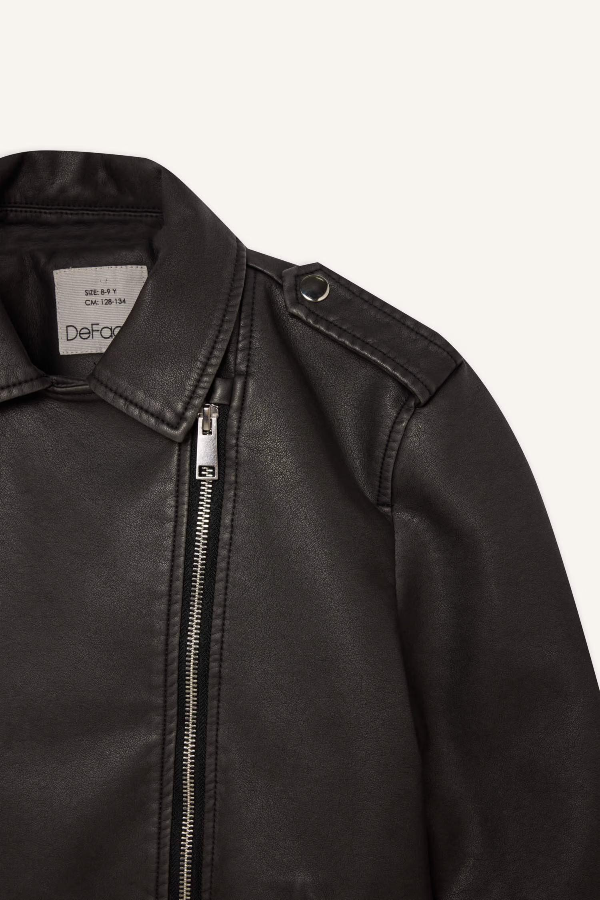 Resim Defacto Kız Çocuk  Deri Mont D6922A8/BK27