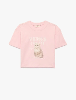 Resim Koton Kız Çocuk T-shirt 6SKG10241AK