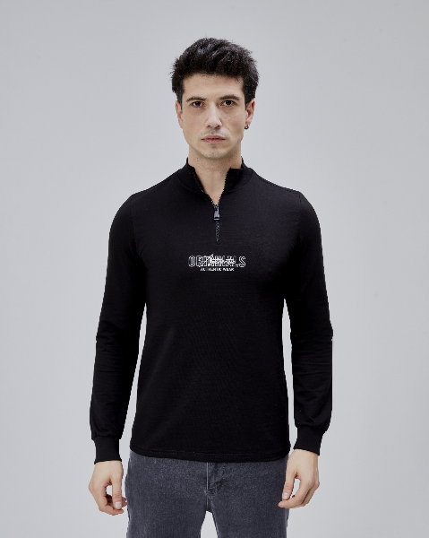 Resim Paul&More Erkek Sweat Originals Yarım Fermuarlı