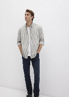 Resim Mavi Erkek Uzun Kol Gömlek M0211756-91269