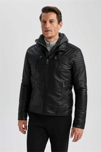 Resim Defacto Erkek  Deri Mont ve Ceket N9693AZ/BK27