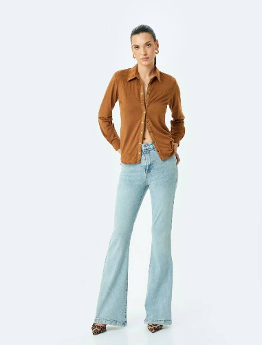 Resim Koton Kadın Jean Pantolon 5SAL40032MD