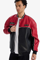 Resim Defacto Erkek Deri Mont F8598AX/BK27