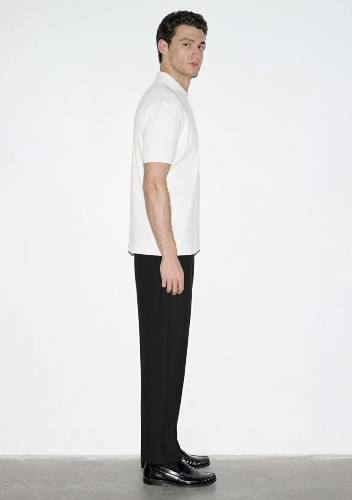 Resim Mavi Polo Yaka Erkek T-shirt M0613126-70057