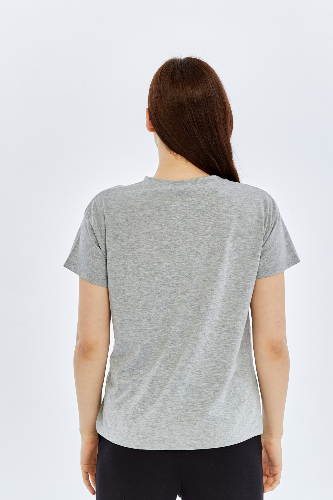 Resim Viole&More Kadın T-Shirt Yk20 Jardın De Flerus Baskılı