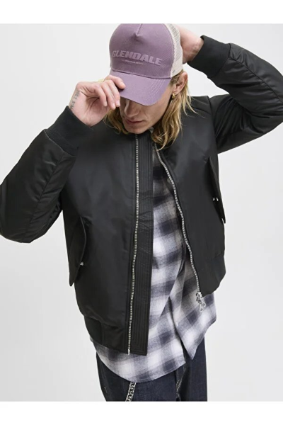 Resim Jack & Jones Jcomotion Bomber Jacket Erkek Mont 12283301