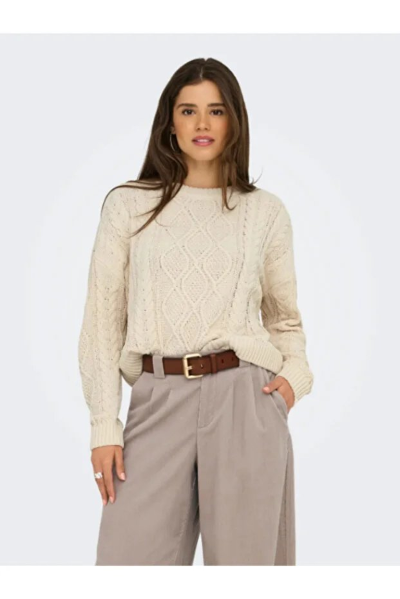 Resim Only Onlelly Life Ls Cable O-Neck Cc Knt Kadın Kazak 15351234