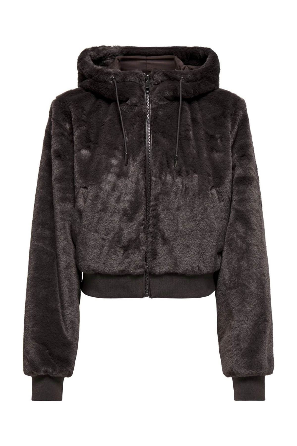 Resim Only Onlvenıce Faux Fur Hood Bomber Cc Otw Mont 15322127