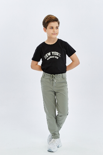 Resim Yenikoza Erkek Çocuk Kanvas Pantolon