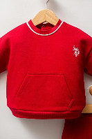 Resim U.S. Polo Assn Bebek Kız Bebek Sweat Takım USB2738