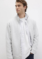 Resim Mavi Full Zip Erkek Sweat M0S10377-82498