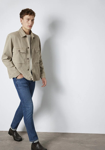 Resim Mavi Erkek Uzun Kol Gömlek M0211778-70355