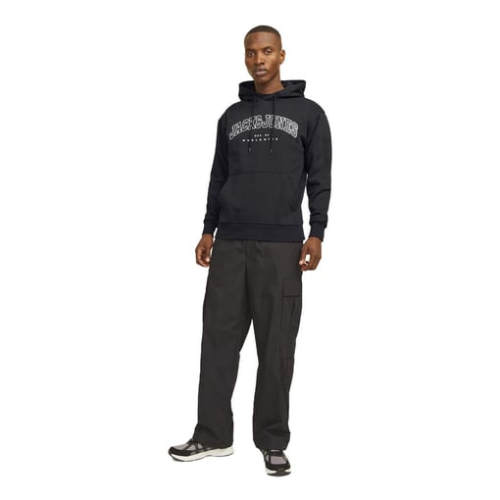 Resim Jack & Jones Jjecaleb Varsıty Sweat Hood Noos Erkek Sweat 12256521