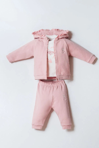 Resim U.S. Polo Assn Bebek Kız Bebek Sweat Takım Usb2975