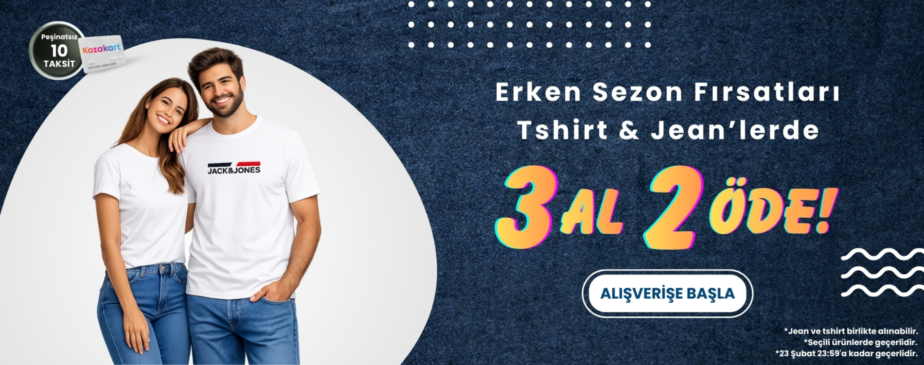 Tshirt ve Jean 3 Al 2 Öde