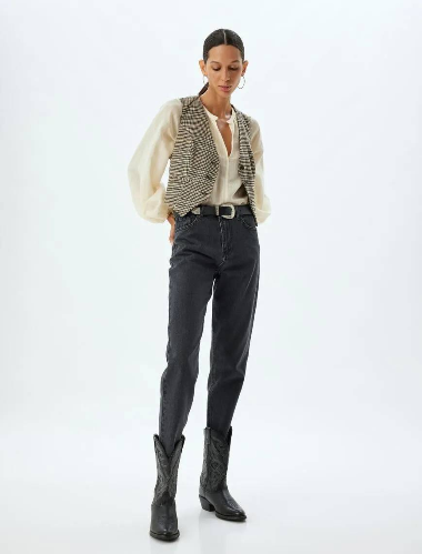 Resim Koton Kadın Jean Pantolon 5Wal40207Md