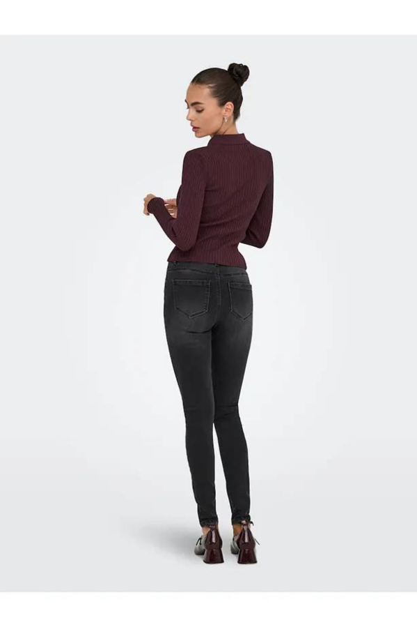 Resim Only Onlelisa L/S Rib Polo Ex Knt Kadın Sweat 15355354