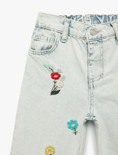 Resim Koton Kız Bebek Jean Pantolon 6SMG40016AD