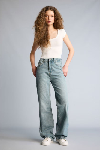 Resim Defacto Kadın Jean Pantolon H0131AX/NM85