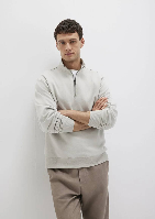 Resim Mavi Half Zip Erkek Sweat M0S10419-70074