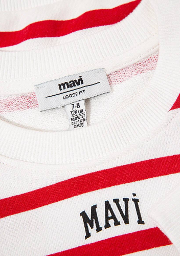 Resim Mavi Logo Baskılı Kız Çocuk Sweat M7S10038-82054