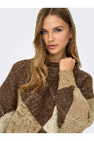 Resim Only Onlnoeme Life Ls Jq O-Neck Knt Kazak 15353226