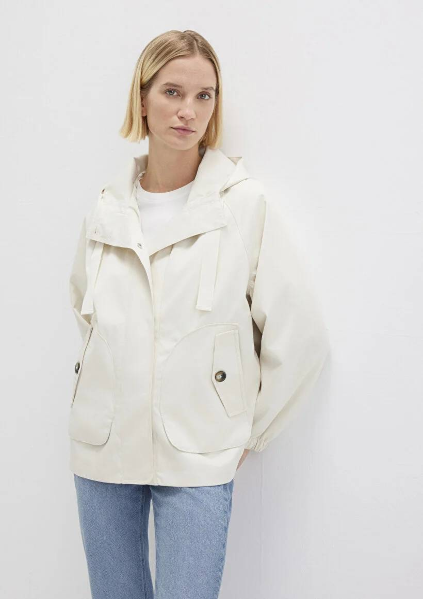 Resim Mavi Kapüşonlu Kadın Mont M1110014-70223