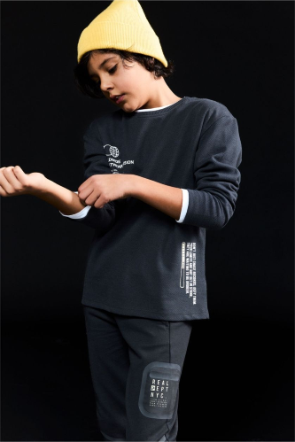 Resim Defacto Erkek Çocuk Sweat G6142A8/BK81