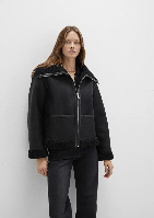 Resim Mavi Dik Yaka Kadın Mont M1110718-900