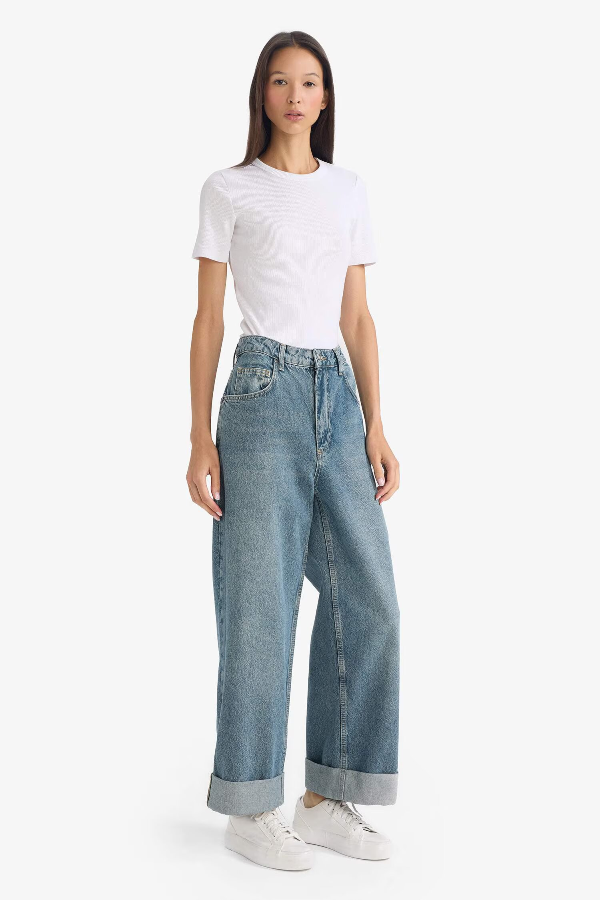 Resim Defacto Kadın Jean Pantolon E9134AX/NM28