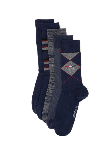Resim U.S. Polo Assn. Erkek Çorap A081Sz013 Teklİ Paket Mıcroearly-Iy25
