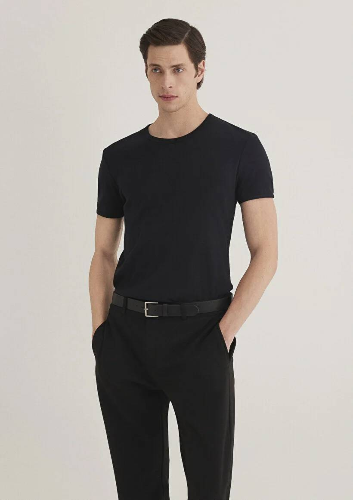 Resim Mavi  Erkek T-Shirt M063747-900